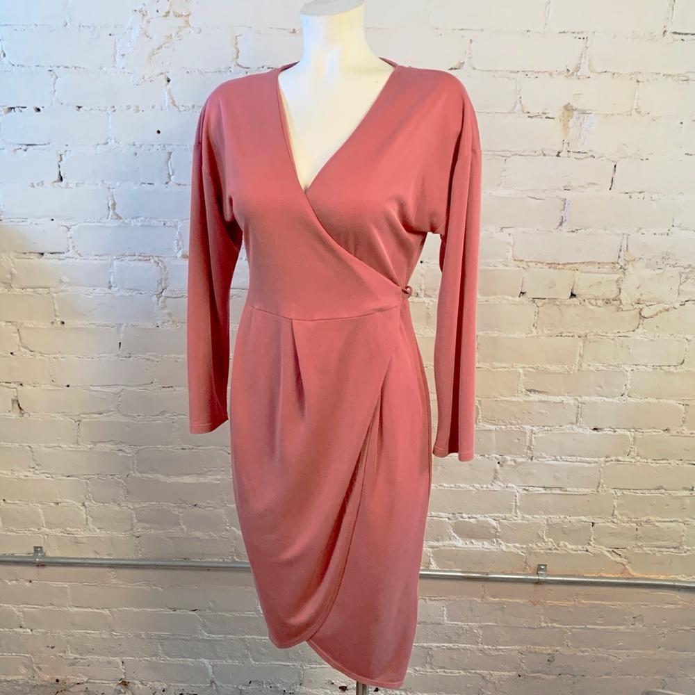 Top Shop -Wrap Dress- Sherbert Very falattering